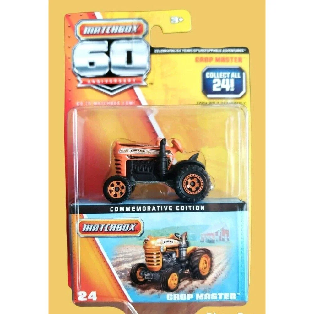 2013 Matchbox 60Th. Anniversary CROP MASTER Diecast Tractor Orange #24/24 #Y5345